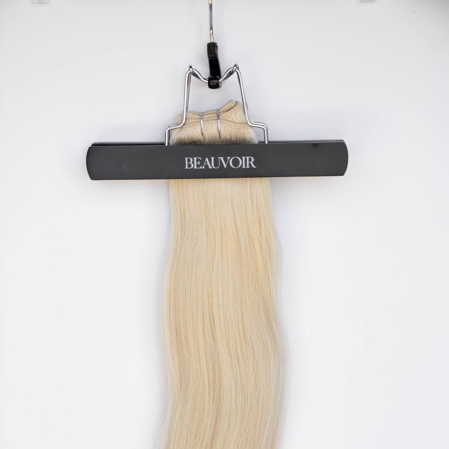 Machine-Tied Weft 16" 120g Professional Hair Extensions - #80 Hollywood Blonde (aka White Blonde)