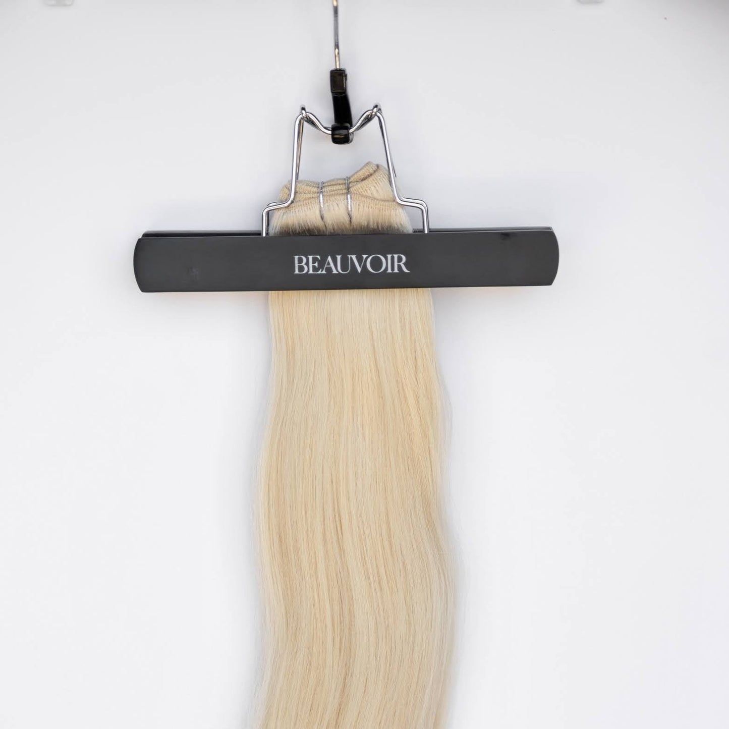 Machine-Tied Weft 22" 160g Single Donor Virgin - #80 Hollywood Blonde (aka White Blonde)