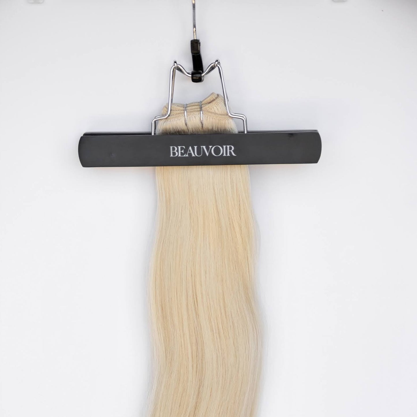 Machine-Tied Weft 22" 160g Professional Hair Extensions - #80 Hollywood Blonde (aka White Blonde)