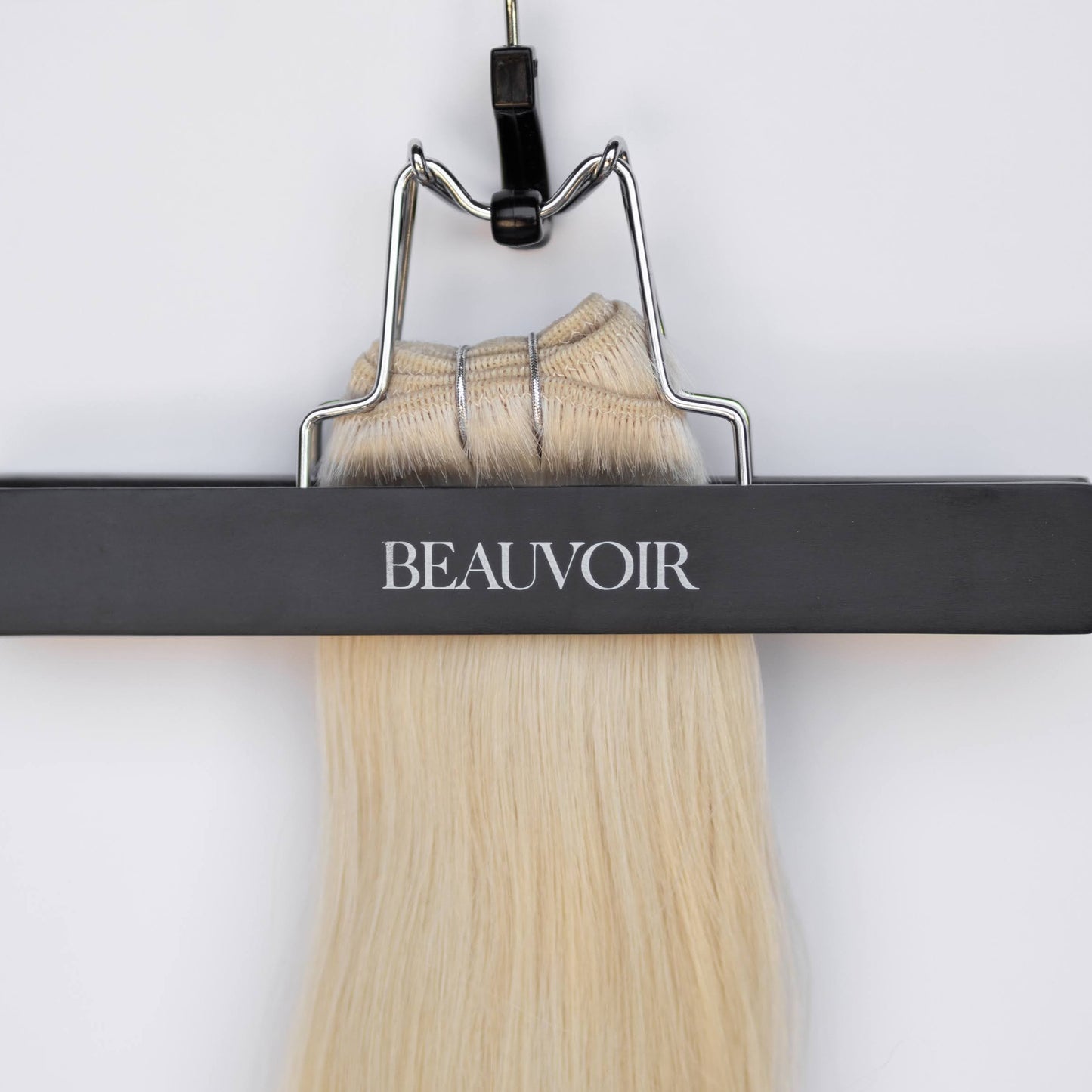 Machine-Tied Weft 28" 180g Professional Hair Extensions - #80 Hollywood Blonde (aka White Blonde)