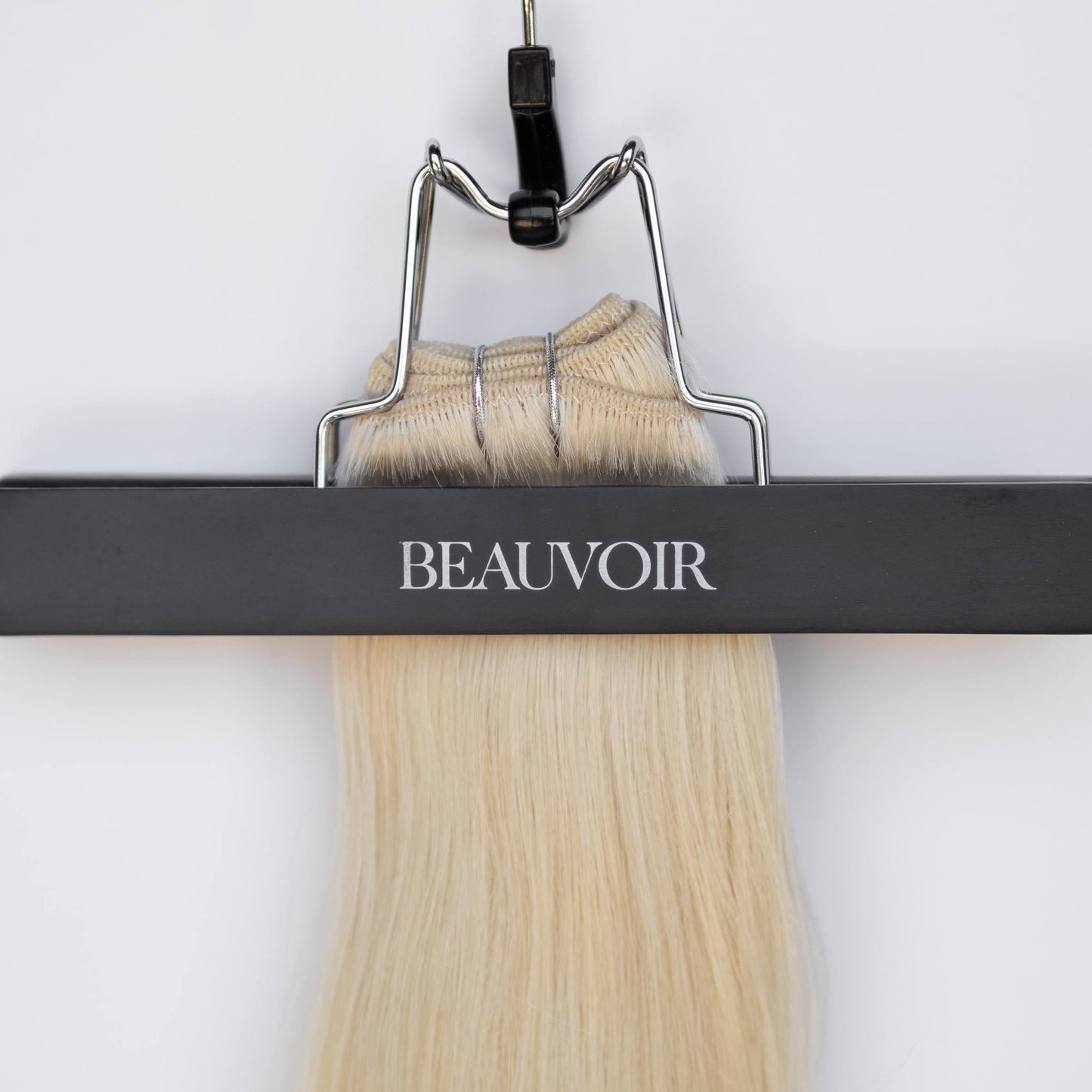 Machine-Tied Weft 20" 145g Professional Hair Extensions - #80 Hollywood Blonde (aka White Blonde)