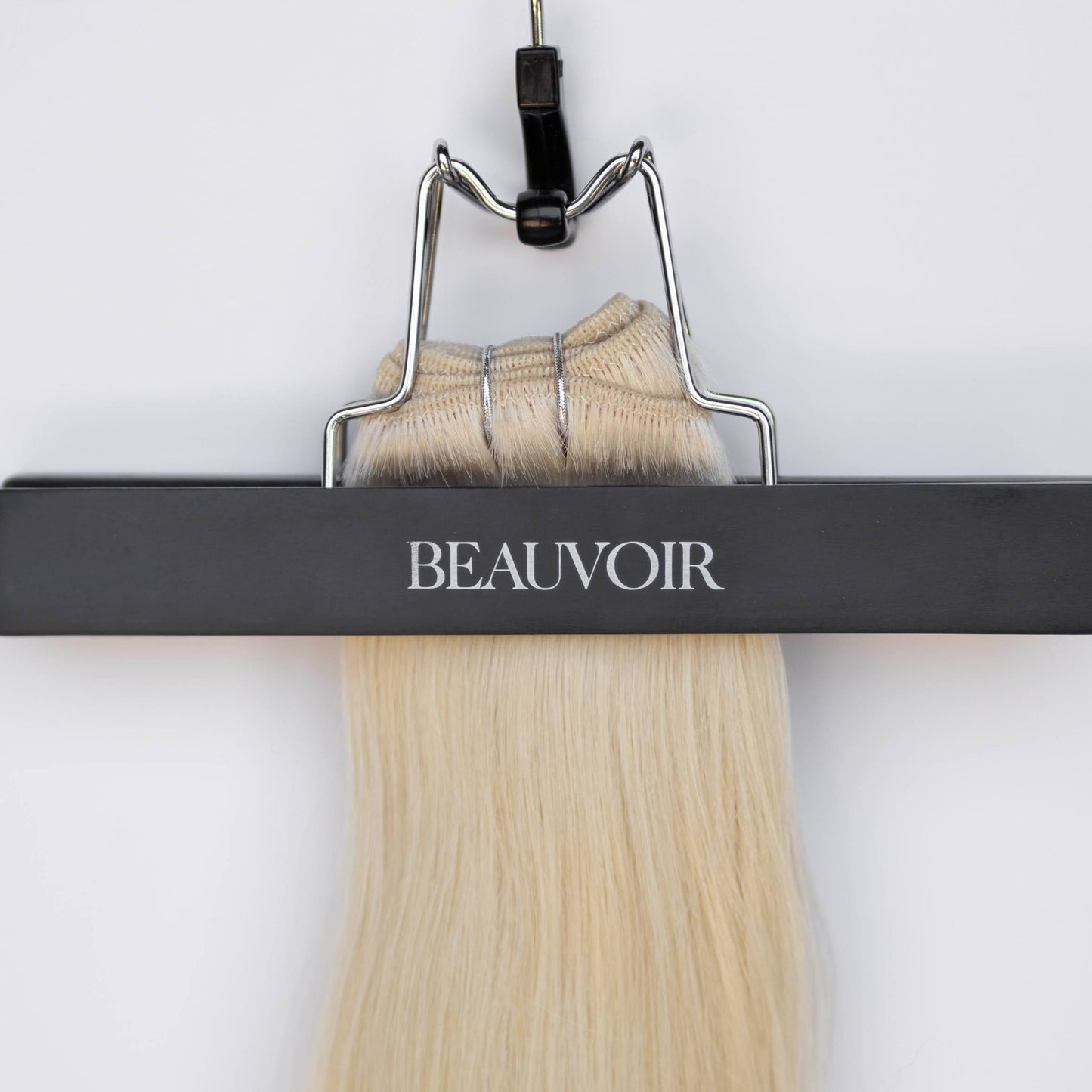 Machine-Tied Weft 24" 170g Single Donor Virgin - #80 Hollywood Blonde (aka White Blonde)