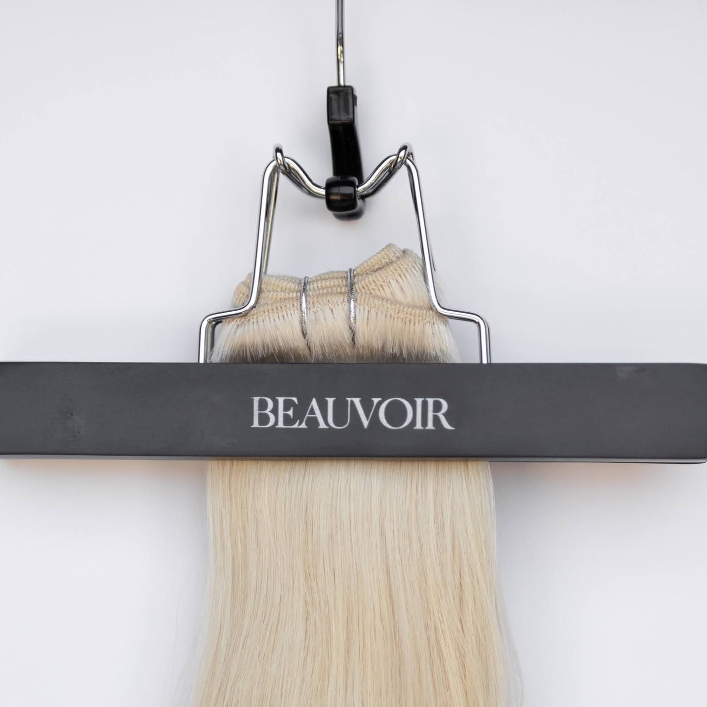 Machine-Tied Weft 16" 120g Professional Hair Extensions - #80 Hollywood Blonde (aka White Blonde)