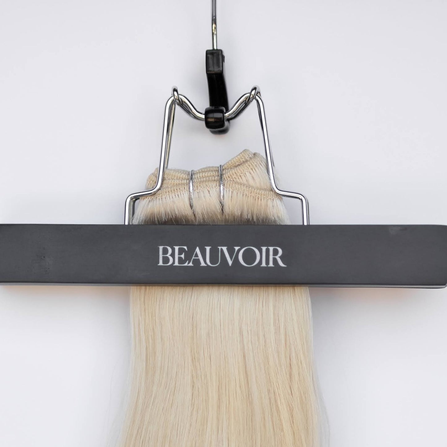 Machine-Tied Weft 20" 145g Professional Hair Extensions - #80 Hollywood Blonde (aka White Blonde)