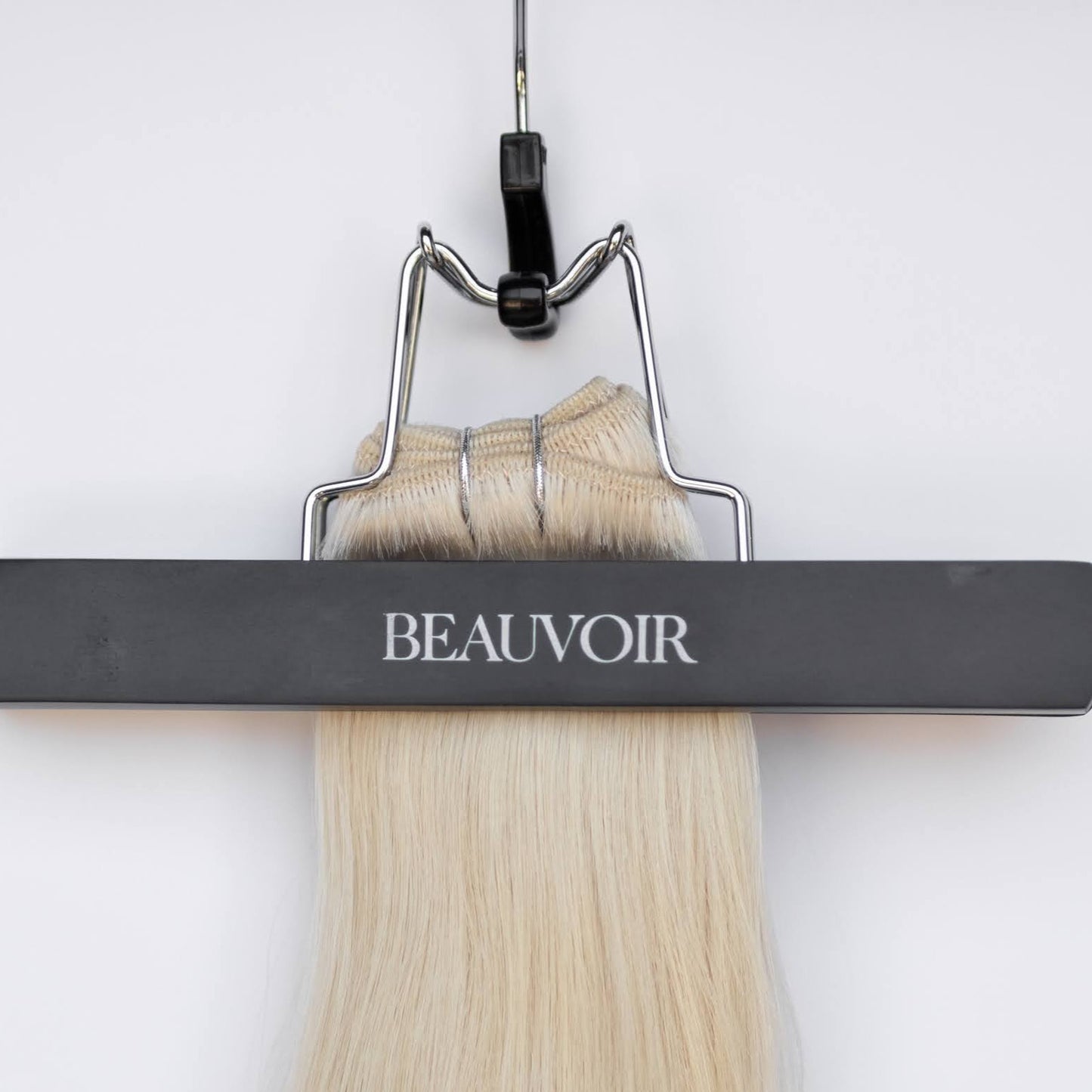 Machine-Tied Weft 28" 180g Single Donor Virgin - #80 Hollywood Blonde (aka White Blonde)