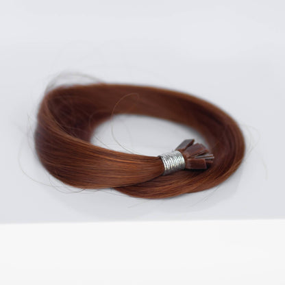K-Tip 20" 25g Professional Hair Extensions - #570 Sunset (aka Pumpkin Spice)