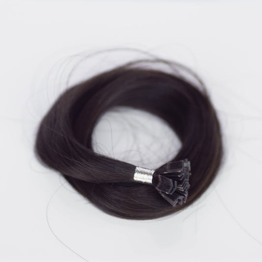 K-Tip 16" 25g Professional Hair Extensions - #1C Espresso Brown (aka Mocha Brown)