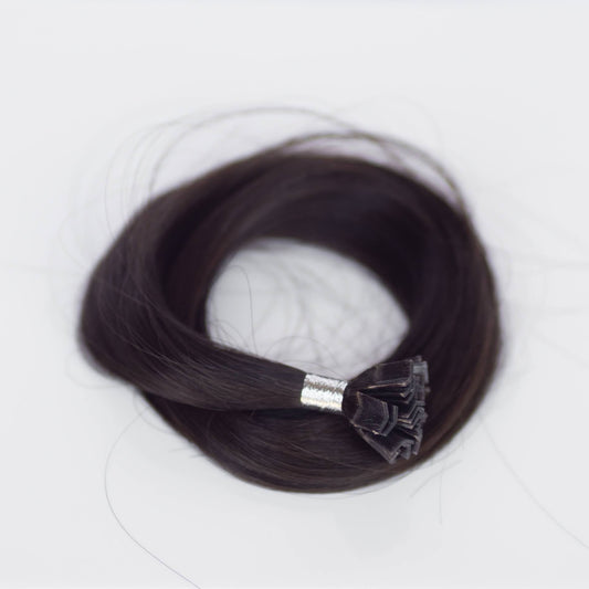 K-Tip 20" 25g Professional Hair Extensions - #1C Espresso Brown (aka Mocha Brown)