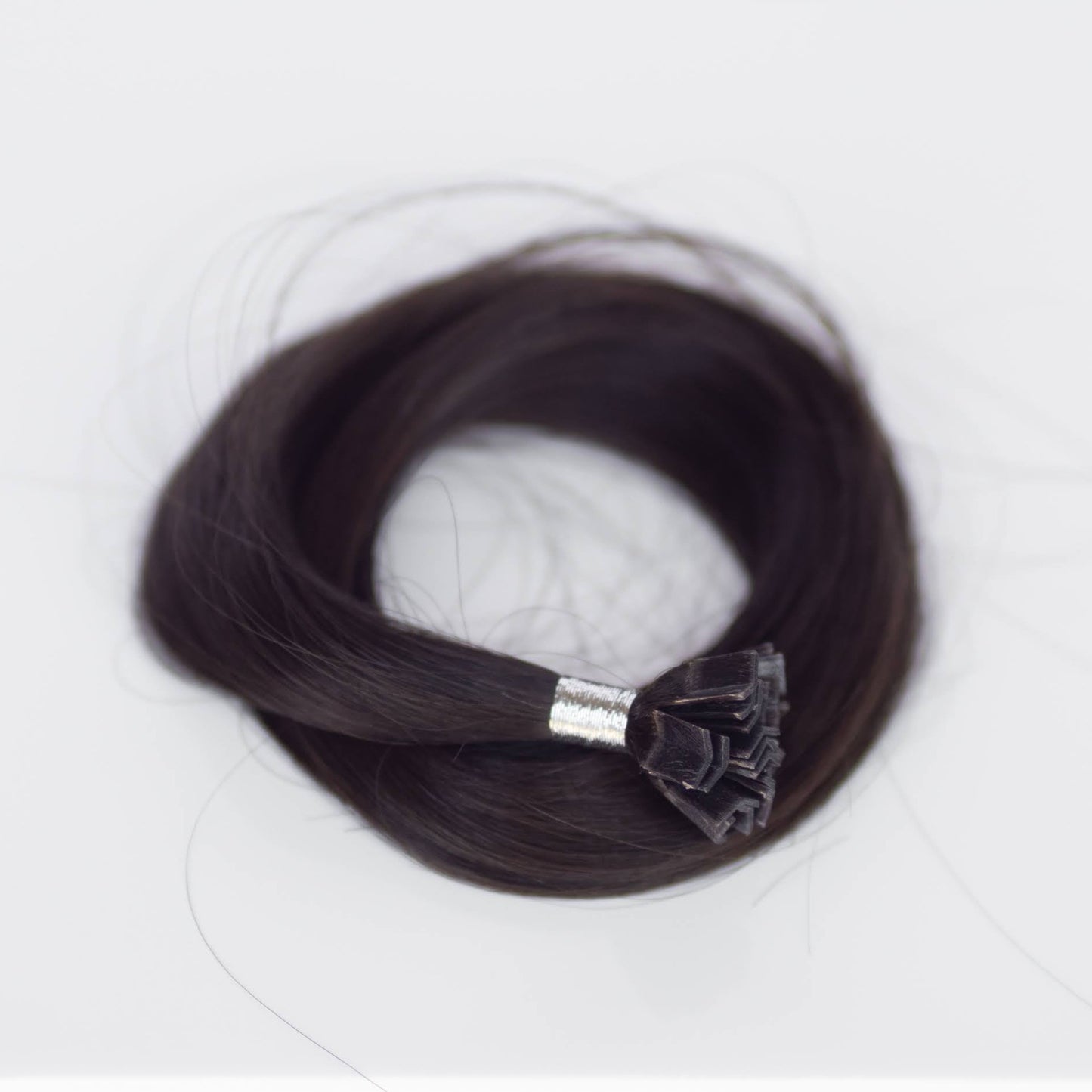 K-Tip 18" 25g Professional Hair Extensions - #1C Espresso Brown (aka Mocha Brown)