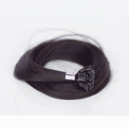 K-Tip 16" 25g Professional Hair Extensions - #1C Espresso Brown (aka Mocha Brown)