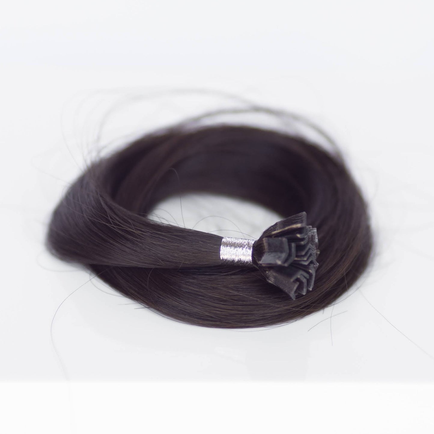 K-Tip 18" 25g Professional Hair Extensions - #1C Espresso Brown (aka Mocha Brown)