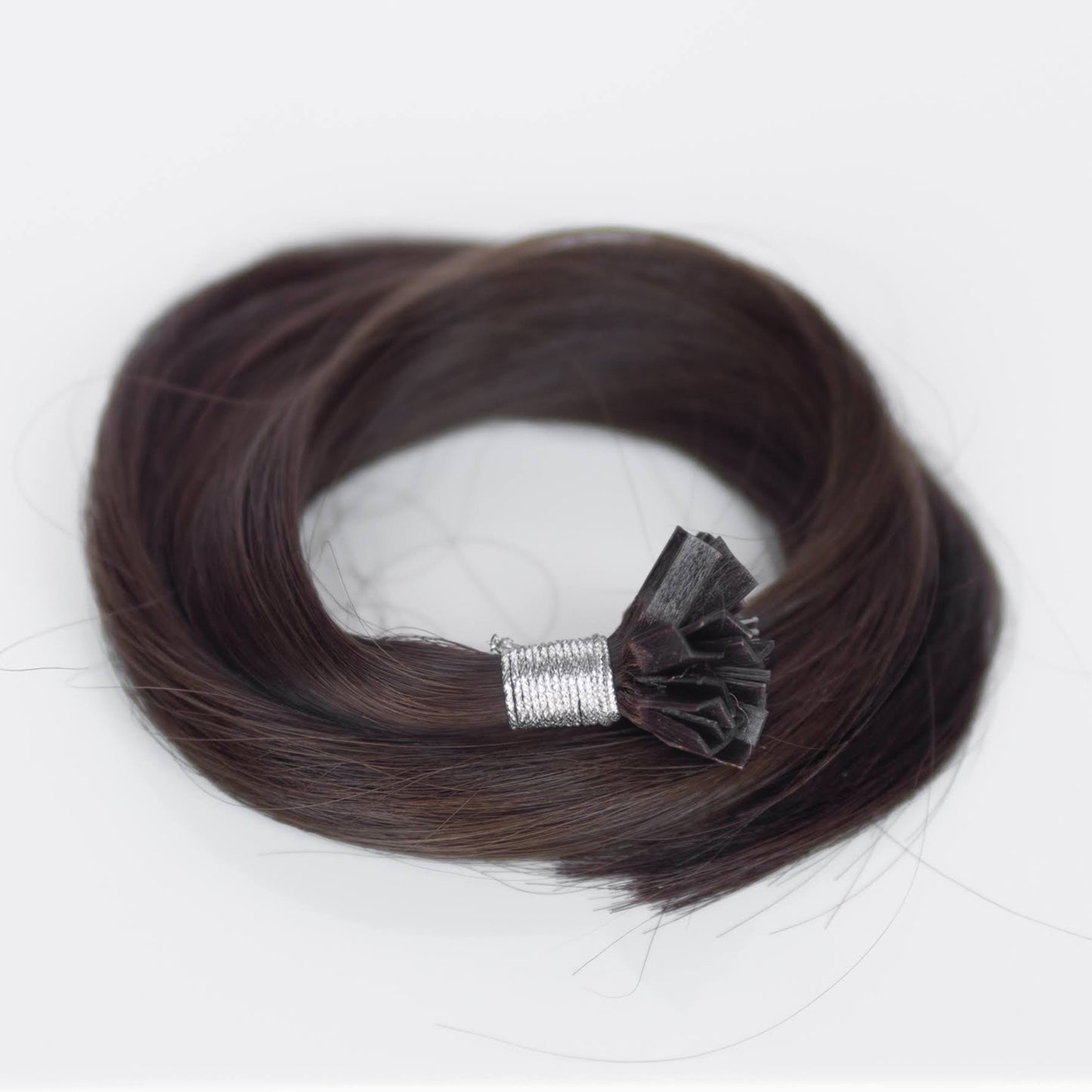 K-Tip 16" 25g Single Donor Virgin - #2 Dark Chocolate (aka Dark Brown)