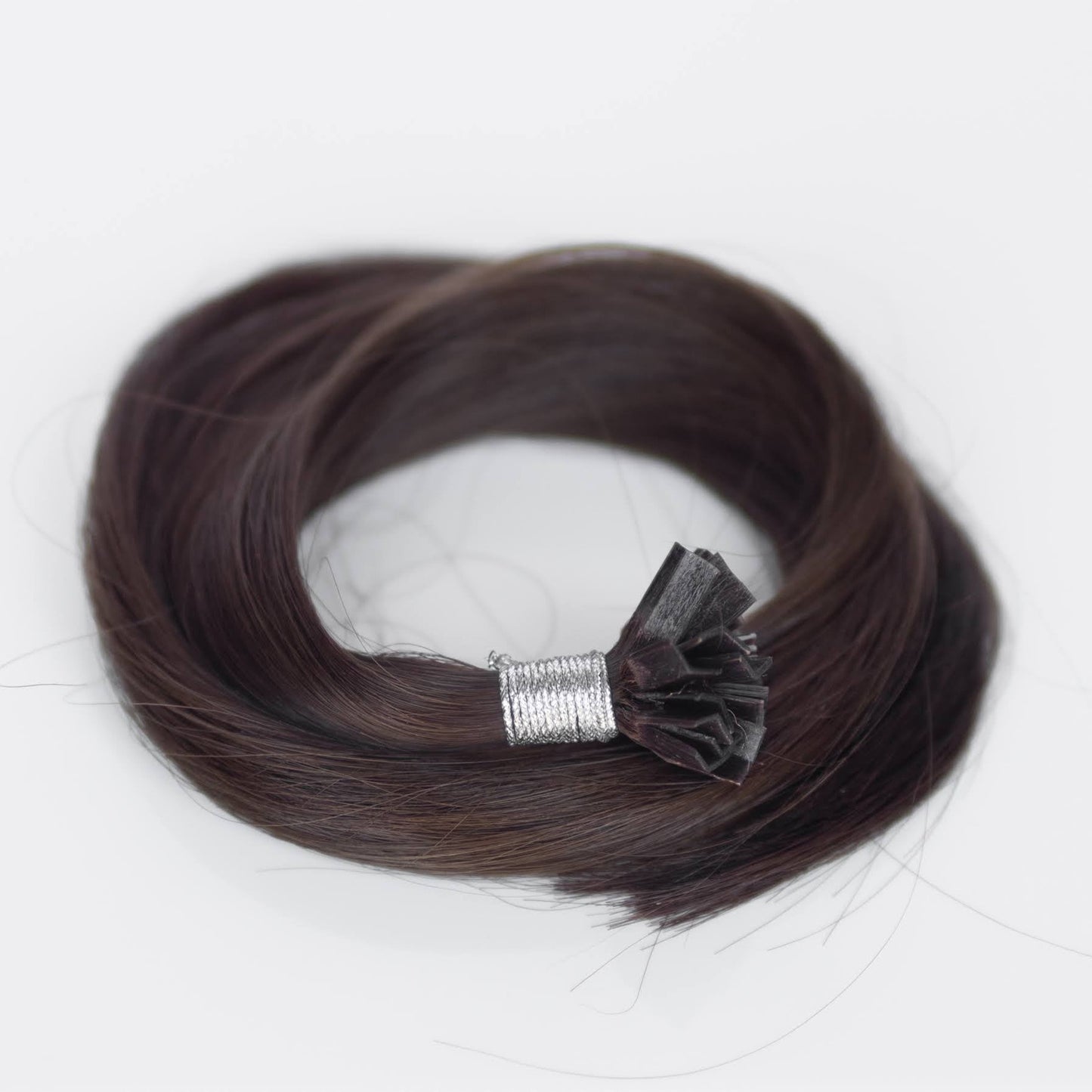 K-Tip 20" 25g Professional Hair Extensions - #2 Dark Chocolate (aka Dark Brown)