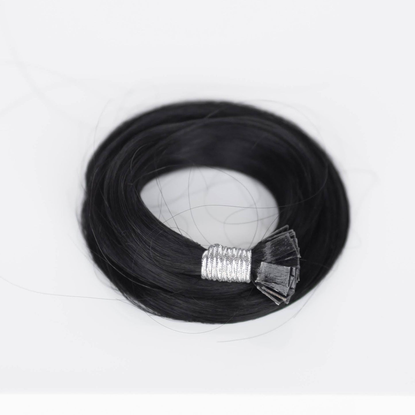 K-Tip 24" 25g Professional Hair Extensions - #1 Noir (aka Jet Black)