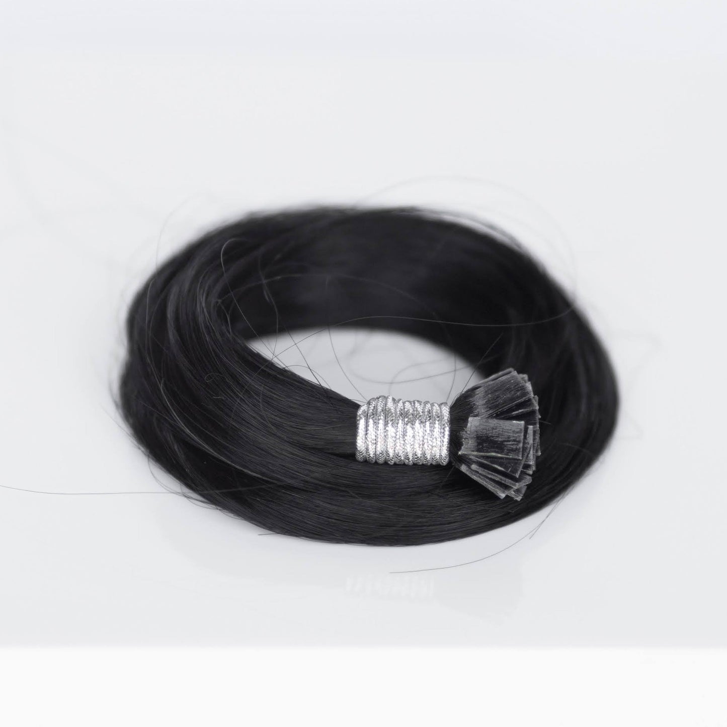 K-Tip 24" 25g Professional Hair Extensions - #1 Noir (aka Jet Black)