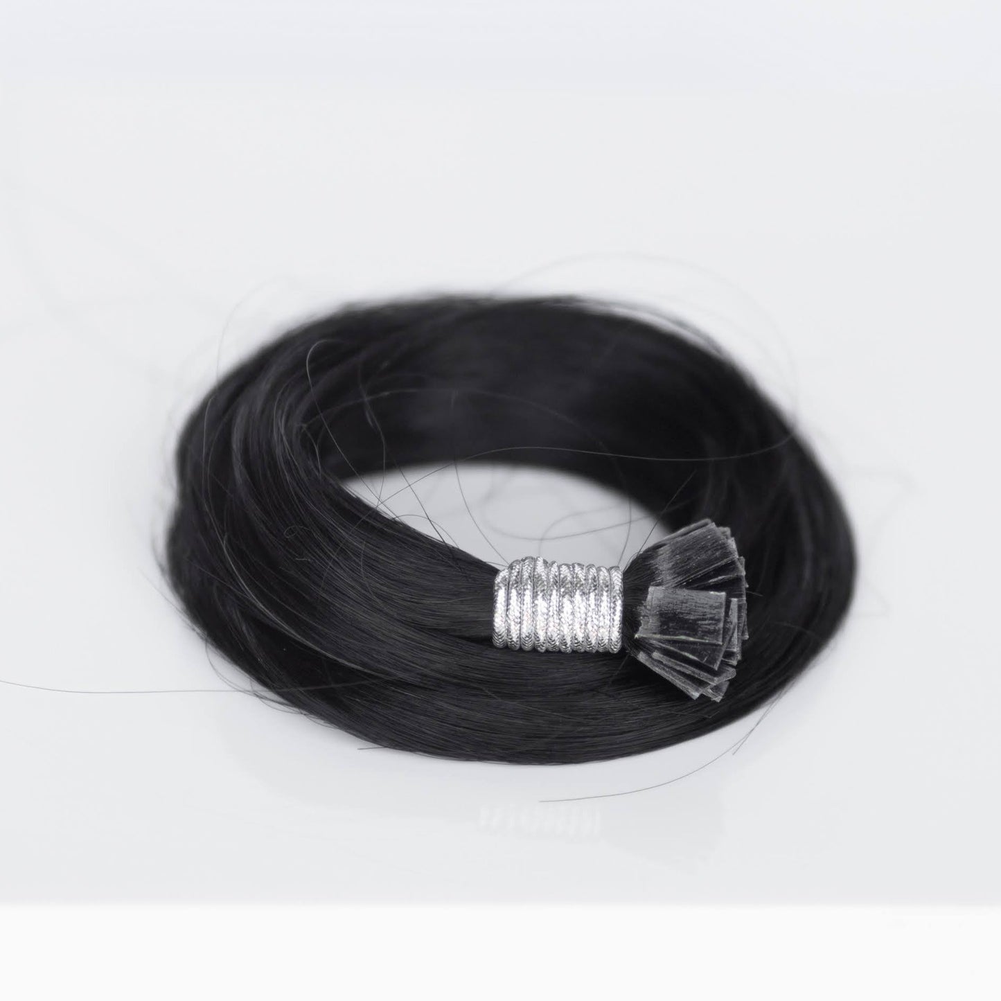 K-Tip 18" 25g Single Donor Virgin - #1 Noir (aka Jet Black)