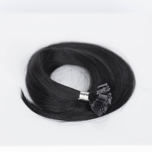 K-Tip 16" 25g Professional Hair Extensions - #1B Midnight (aka Off Black)