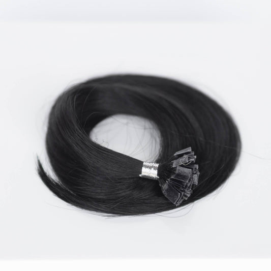 K-Tip 22" 25g Professional Hair Extensions - #1B Midnight (aka Off Black)