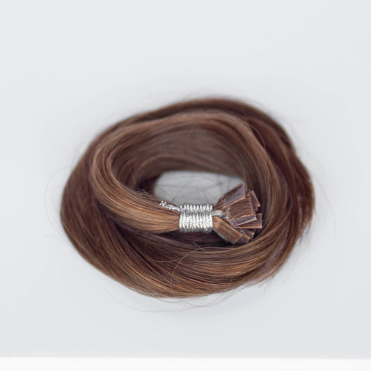 K-Tip 24" 25g Professional Hair Extensions - #6 Cinnamon Brown (aka Chestnut Brown)