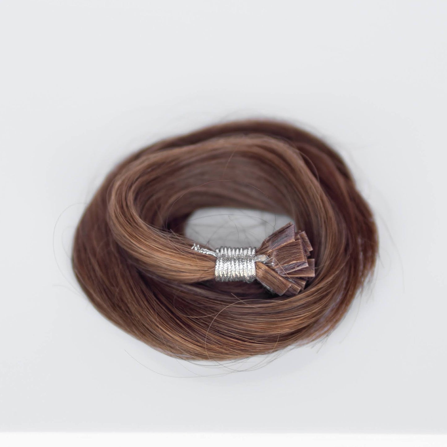 K-Tip 18" 25g Single Donor Virgin - #6 Cinnamon Brown (aka Chestnut Brown)