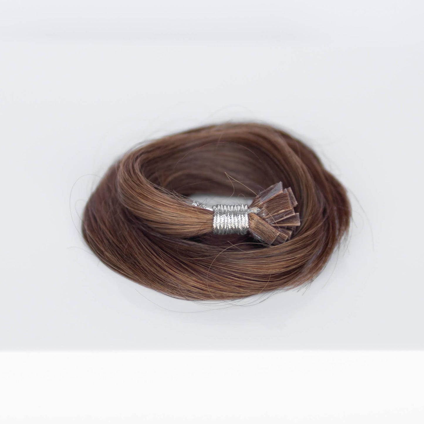 K-Tip 18" 25g Single Donor Virgin - #6 Cinnamon Brown (aka Chestnut Brown)