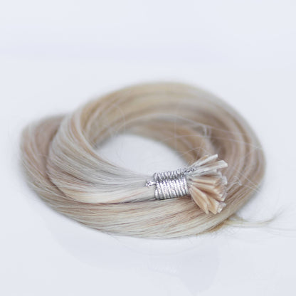 K-Tip 18" 25g Professional Hair Extensions - #80 Hollywood Blonde