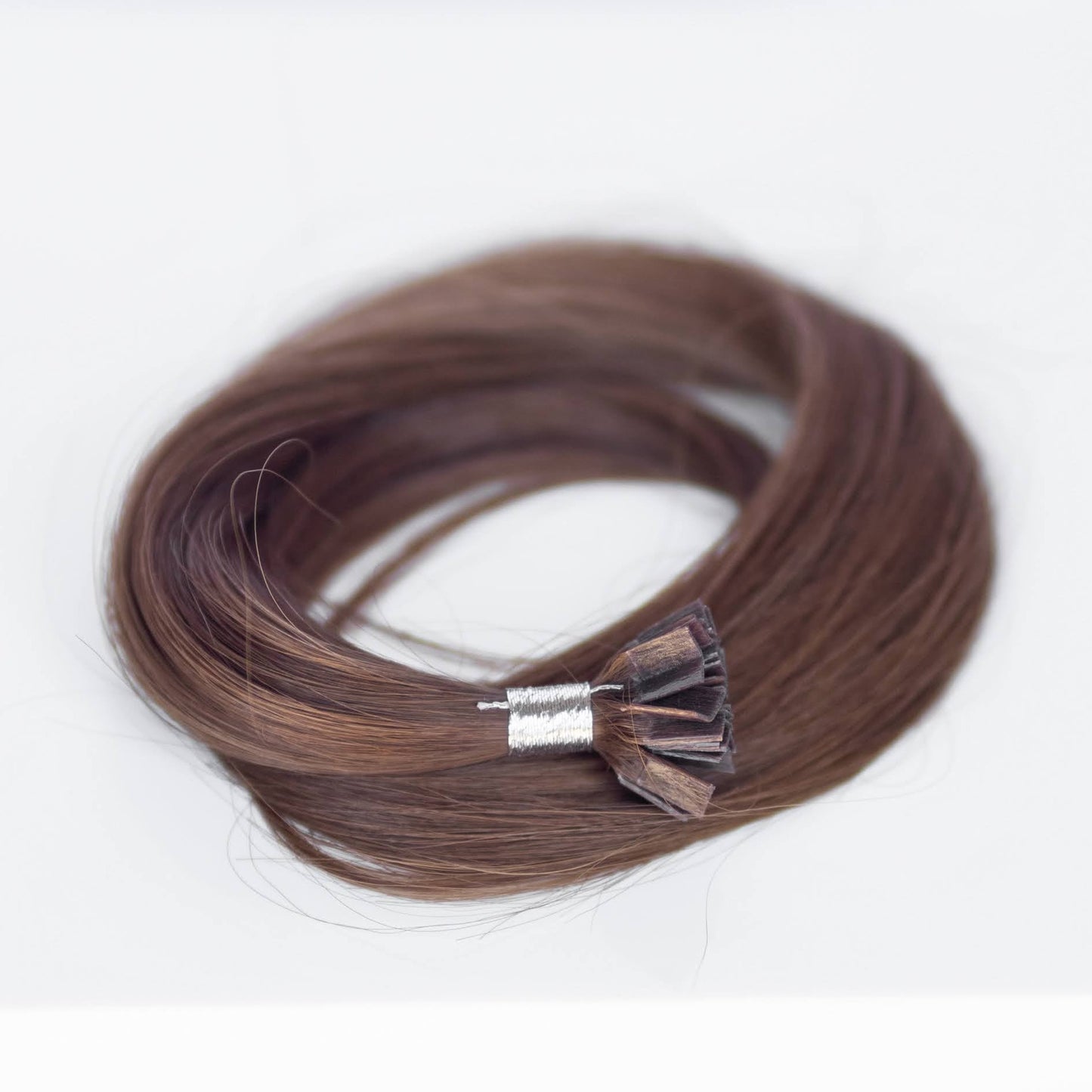 K-Tip 24" 25g Professional Hair Extensions - #4 Roasted Walnut (aka Chocolate Brown)