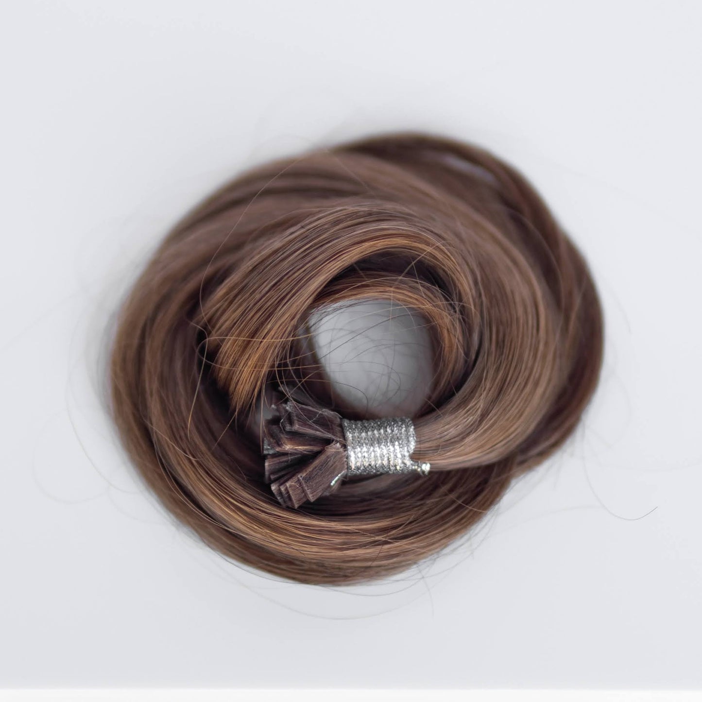 K-Tip 16" 25g Professional Hair Extensions - #4 Roasted Walnut (aka Chocolate Brown)