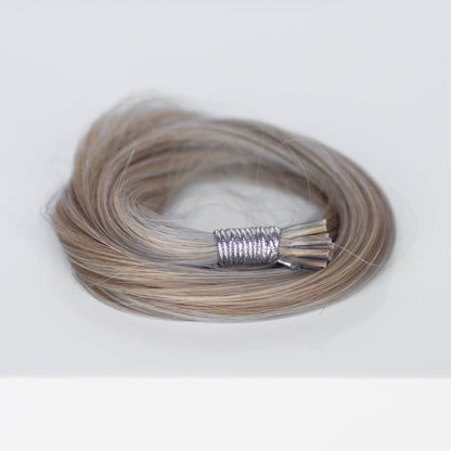 I-Tip 22" 25g Single Donor Virgin -  #80/18/46 Summer Blonde (aka Piano Key White Truffle)