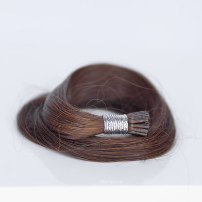 I-Tip 20" 25g Professional Hair Extensions - #4 Roasted Walnut (aka Chocolate Brown)