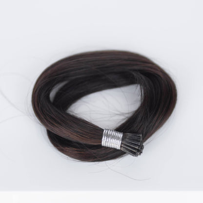 I-Tip 18" 25g Single Donor Virgin - #2 Dark Chocolate (aka Dark Brown)