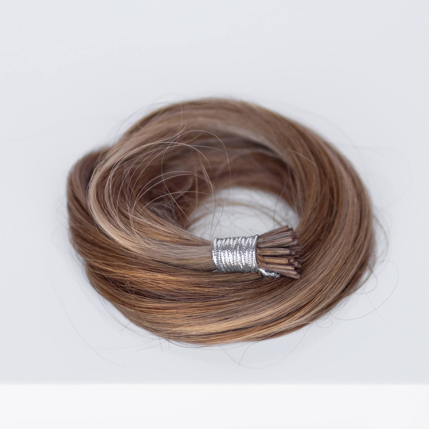 I-Tip 16" 25g Professional Hair Extensions - #6/18 Sea Salt & Caramel (aka Highlight Hot Toffee Blonde)