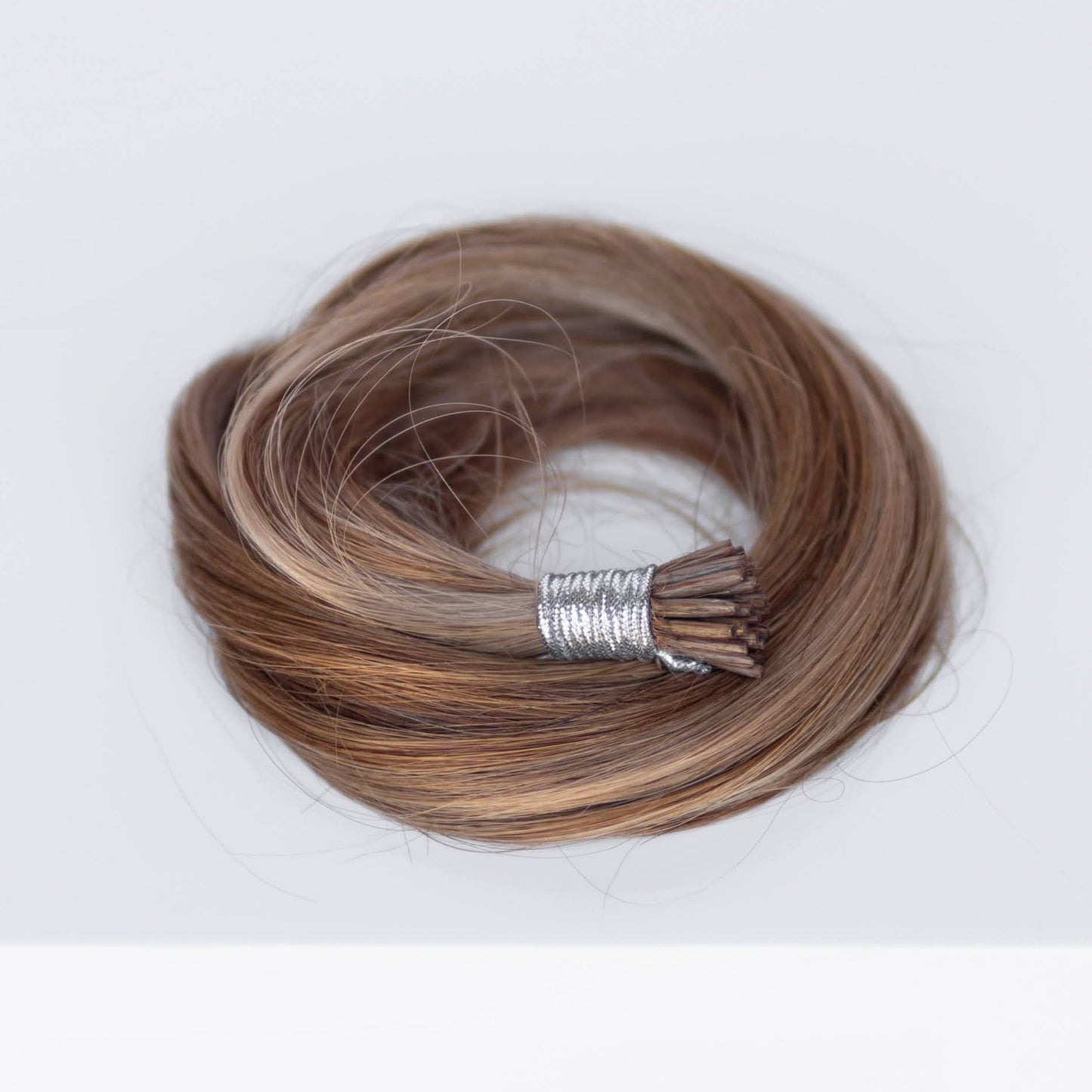 I-Tip 22" 25g Professional Hair Extensions - #6/18 Sea Salt & Caramel (aka Highlight Hot Toffee Blonde)