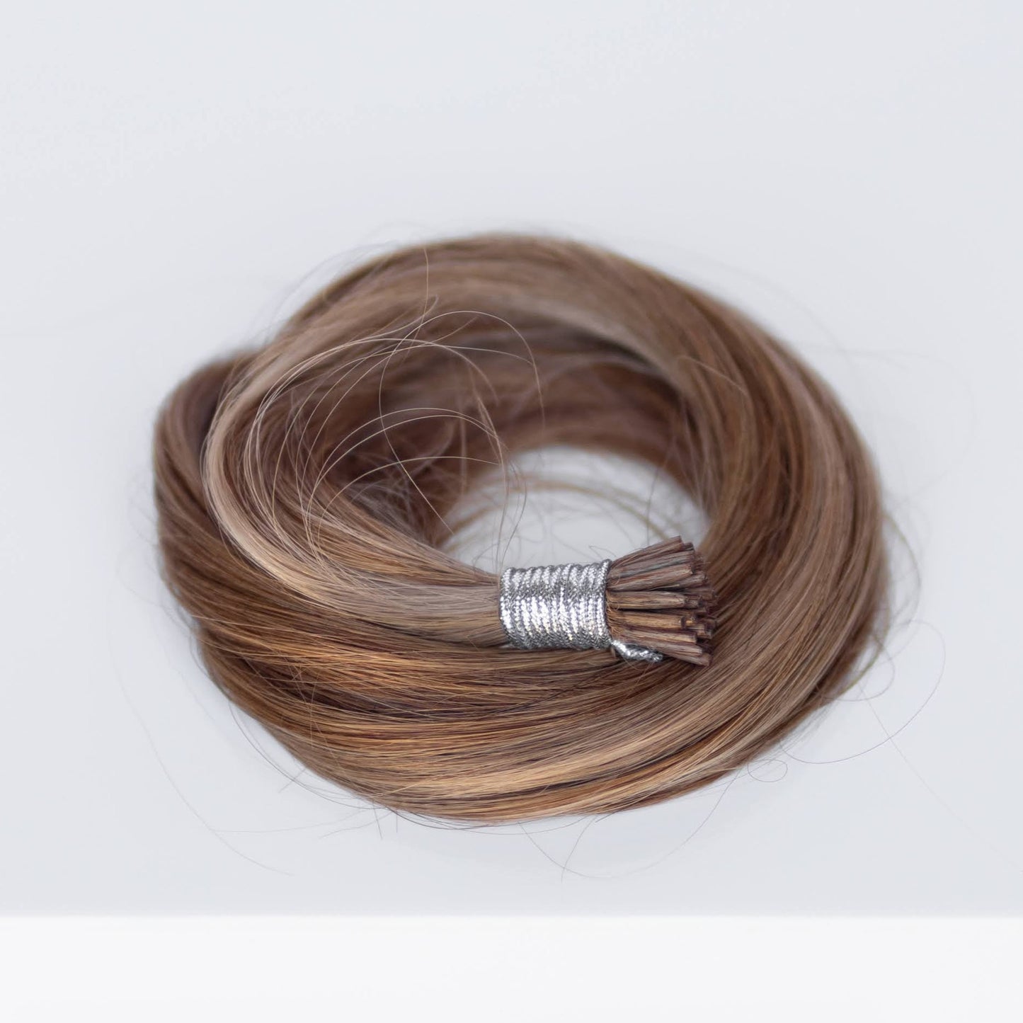 I-Tip 20" 25g Professional Hair Extensions - #6/18 Sea Salt & Caramel (aka Highlight Hot Toffee Blonde)