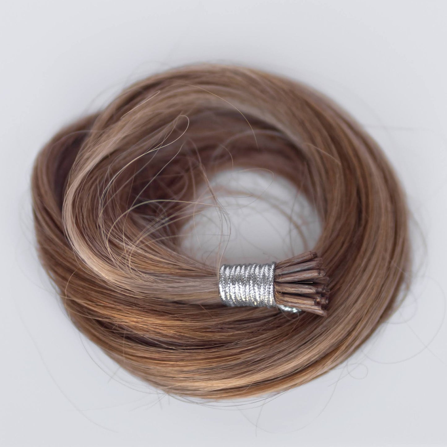 I-Tip 16" 25g Professional Hair Extensions - #6/18 Sea Salt & Caramel (aka Highlight Hot Toffee Blonde)