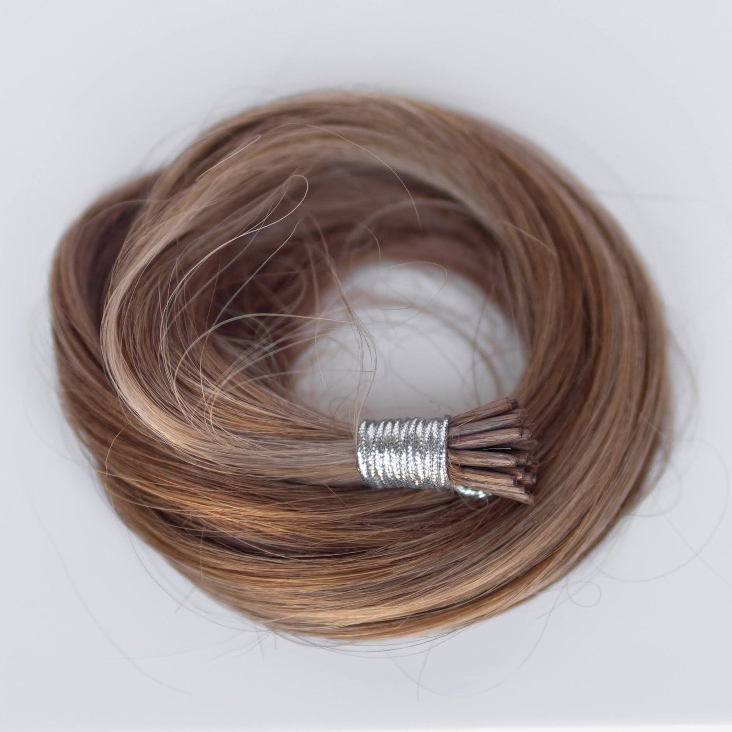 I-Tip 22" 25g Professional Hair Extensions - #6/18 Sea Salt & Caramel (aka Highlight Hot Toffee Blonde)