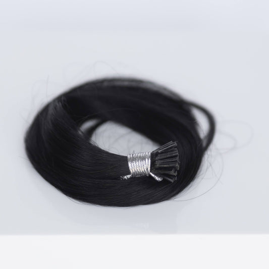 I-Tip 24" 25g Professional Hair Extensions - #1 Noir (aka Jet Black)