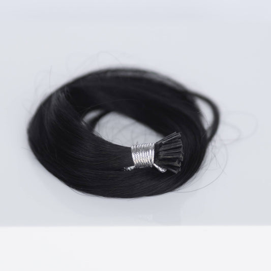 I-Tip 16" 25g Professional Hair Extensions - #1 Noir (aka Jet Black)