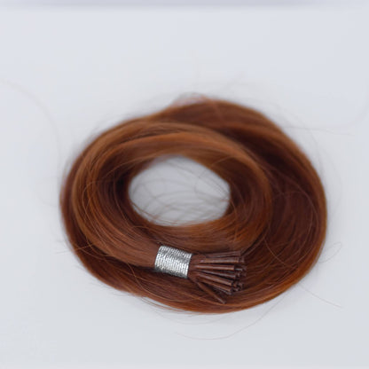 I-Tip 18" 25g Professional Hair Extensions - #570 Sunset (aka Pumpkin Spice)