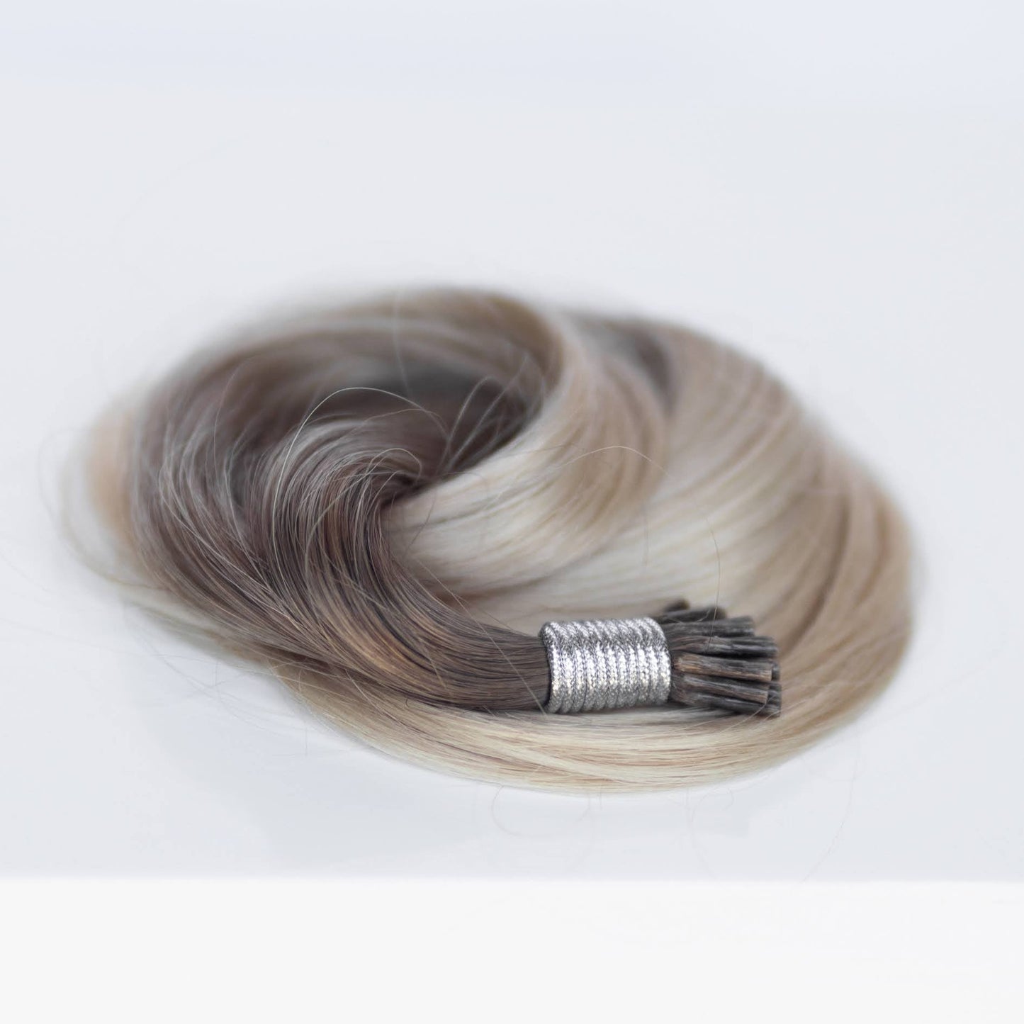 I-Tip 16" 25g Professional Hair Extensions - #T1CC/80 Smokey Blonde (aka Cool Mochachino Brown/White Blonde)