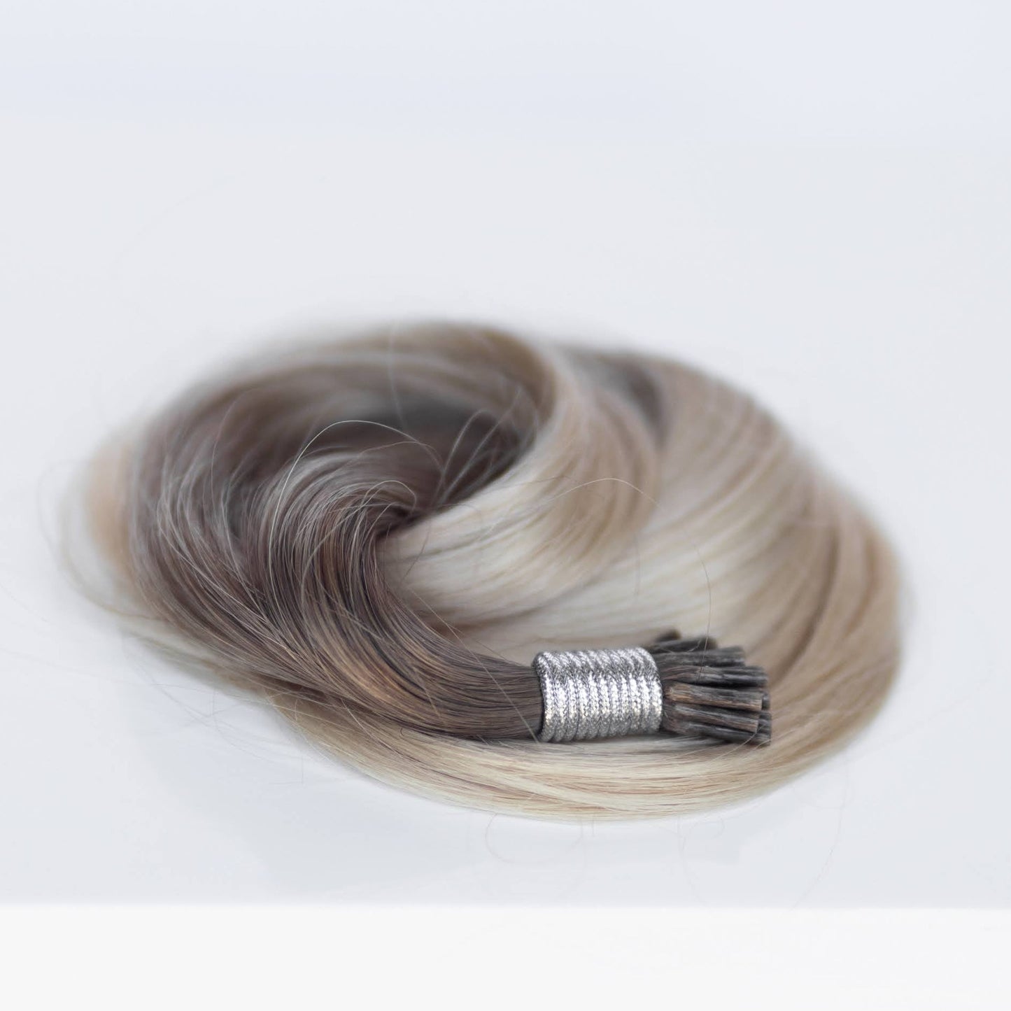 I-Tip 24" 25g Professional Hair Extensions - #T1CC/80 Smokey Blonde (aka Cool Mochachino Brown/White Blonde)