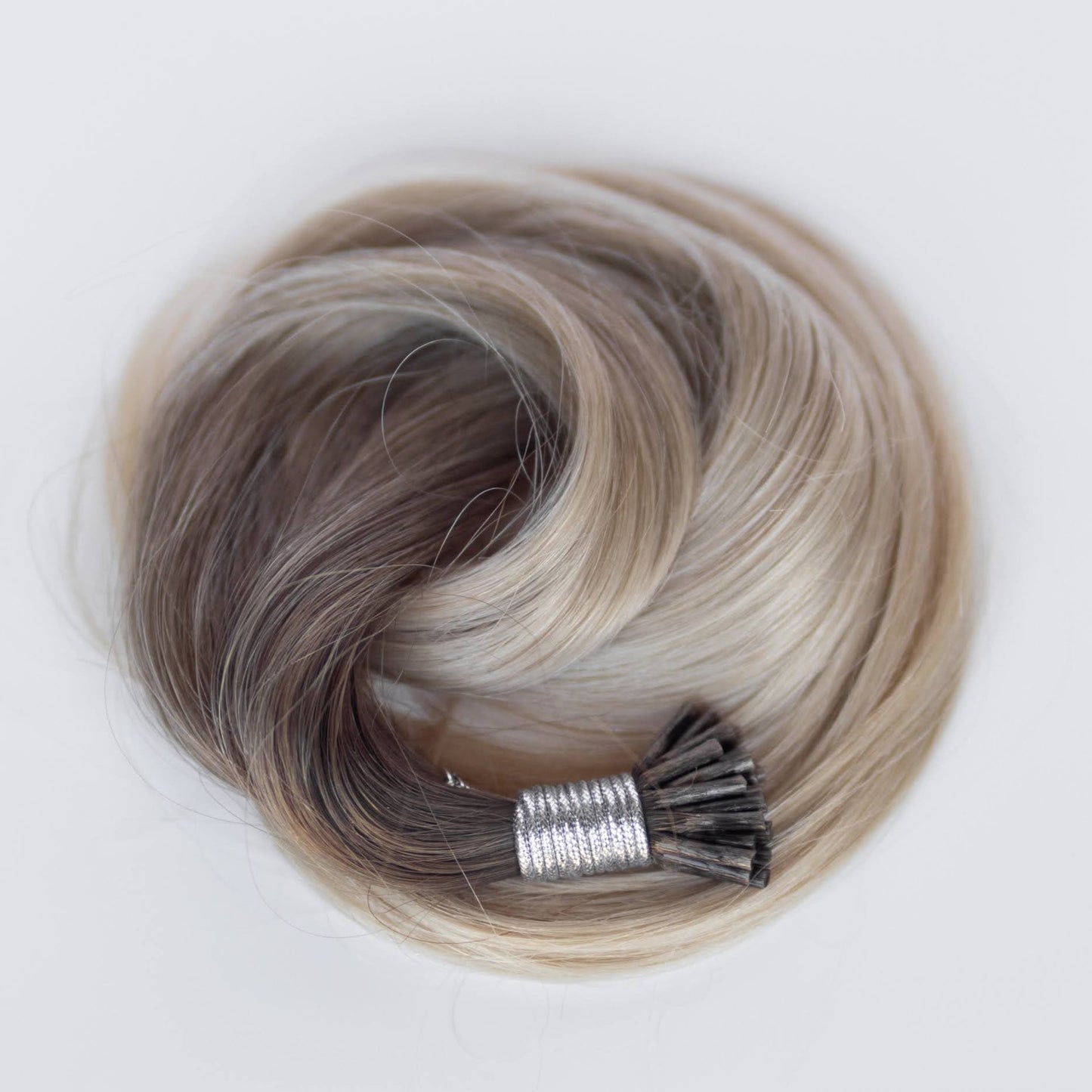 I-Tip 20" 25g Single Donor Virgin - #T1CC/80 Smokey Blonde (aka Cool Mochachino Brown/White Blonde)