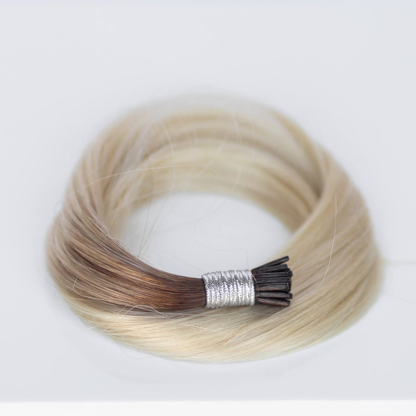 I-Tip 18" 25g Professional Hair Extensions -#T3/60 Cocoa Rooted Blonde (aka Rooted Walnut Brown/Ash Blonde)