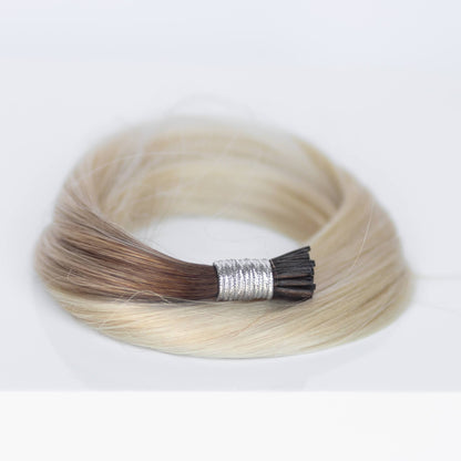 I-Tip 20" 25g Single Donor Virgin -#T3/60 Cocoa Rooted Blonde (aka Rooted Walnut Brown/Ash Blonde)