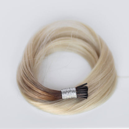 I-Tip 16" 25g Professional Hair Extensions -#T3/60 Cocoa Rooted Blonde (aka Rooted Walnut Brown/Ash Blonde)