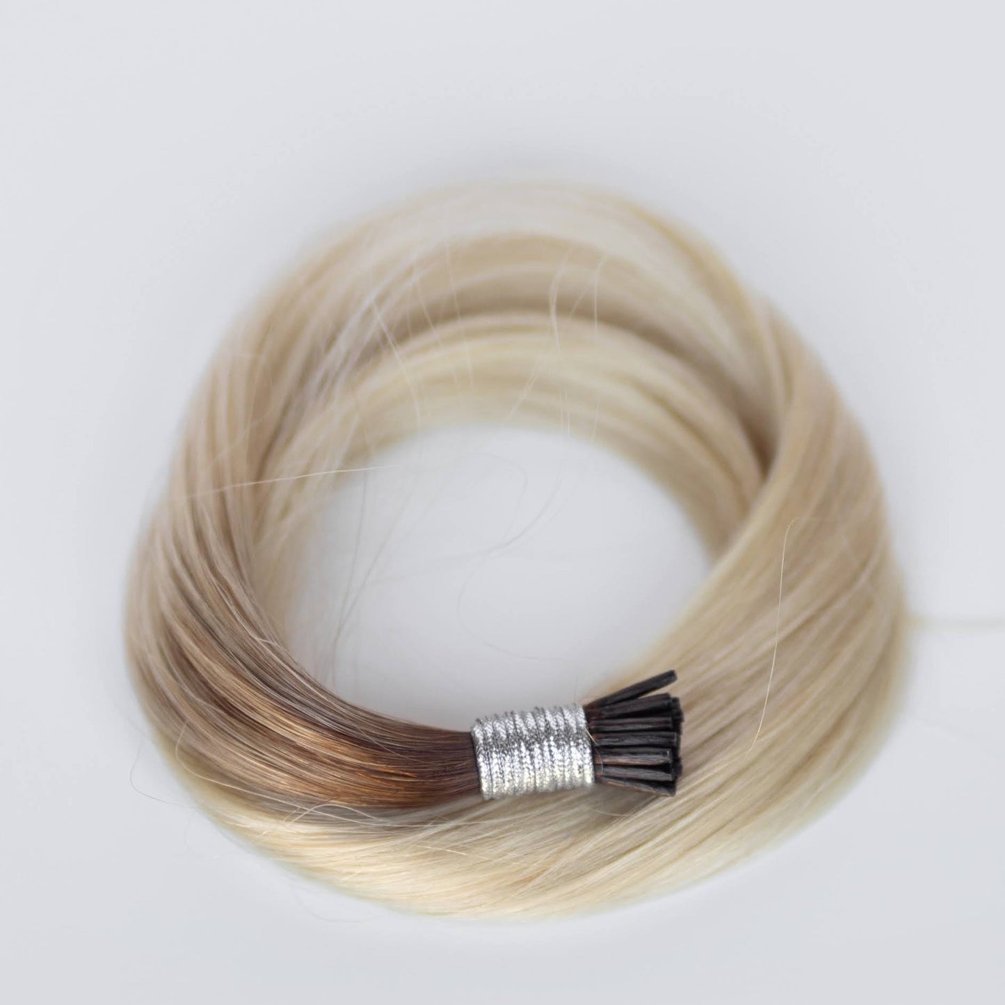 I-Tip 18" 25g Professional Hair Extensions -#T3/60 Cocoa Rooted Blonde (aka Rooted Walnut Brown/Ash Blonde)