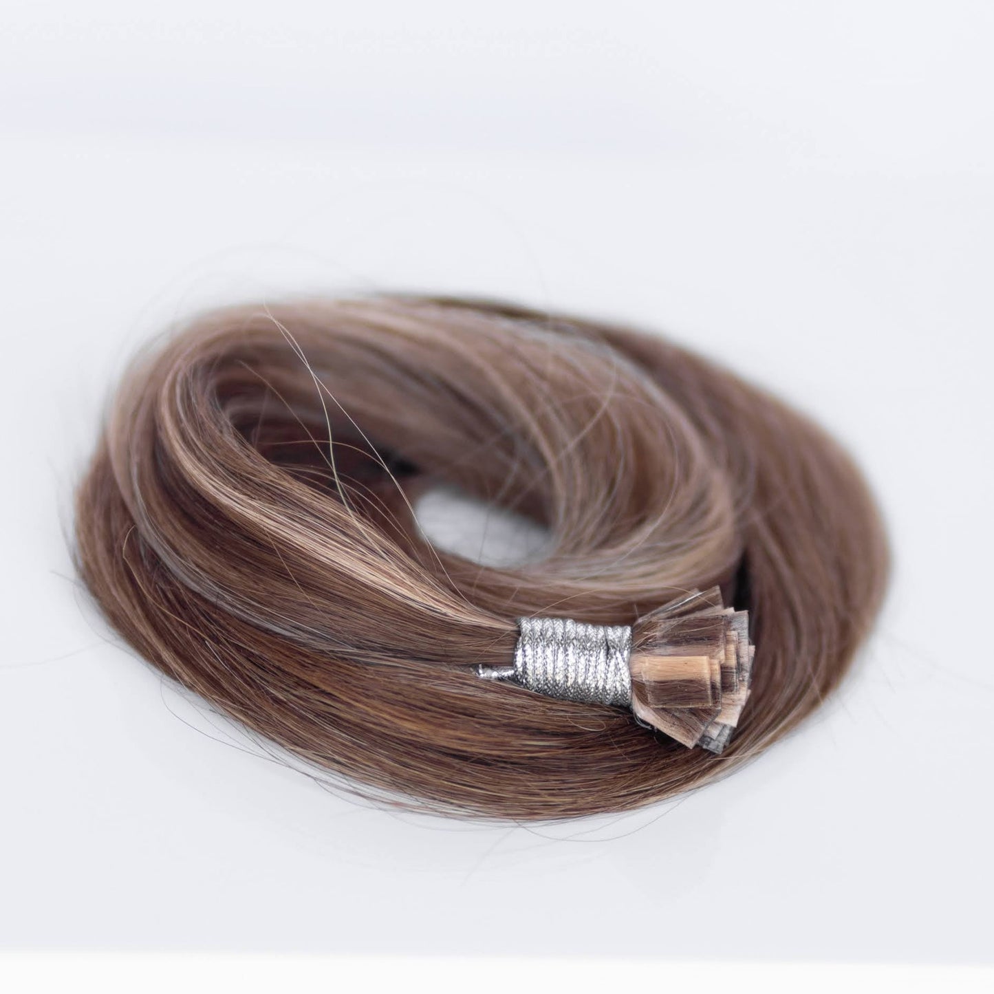 K-Tip 24" 25g Professional Hair Extensions - #4/27 Chocolate Brulé (aka Highlight Chocolate Brown)