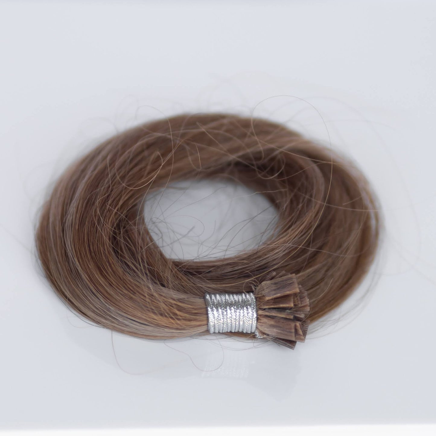 K-Tip 18" 25g Professional Hair Extensions - #6/18 Sea Salt & Caramel (aka Highlight Hot Toffee Blonde)