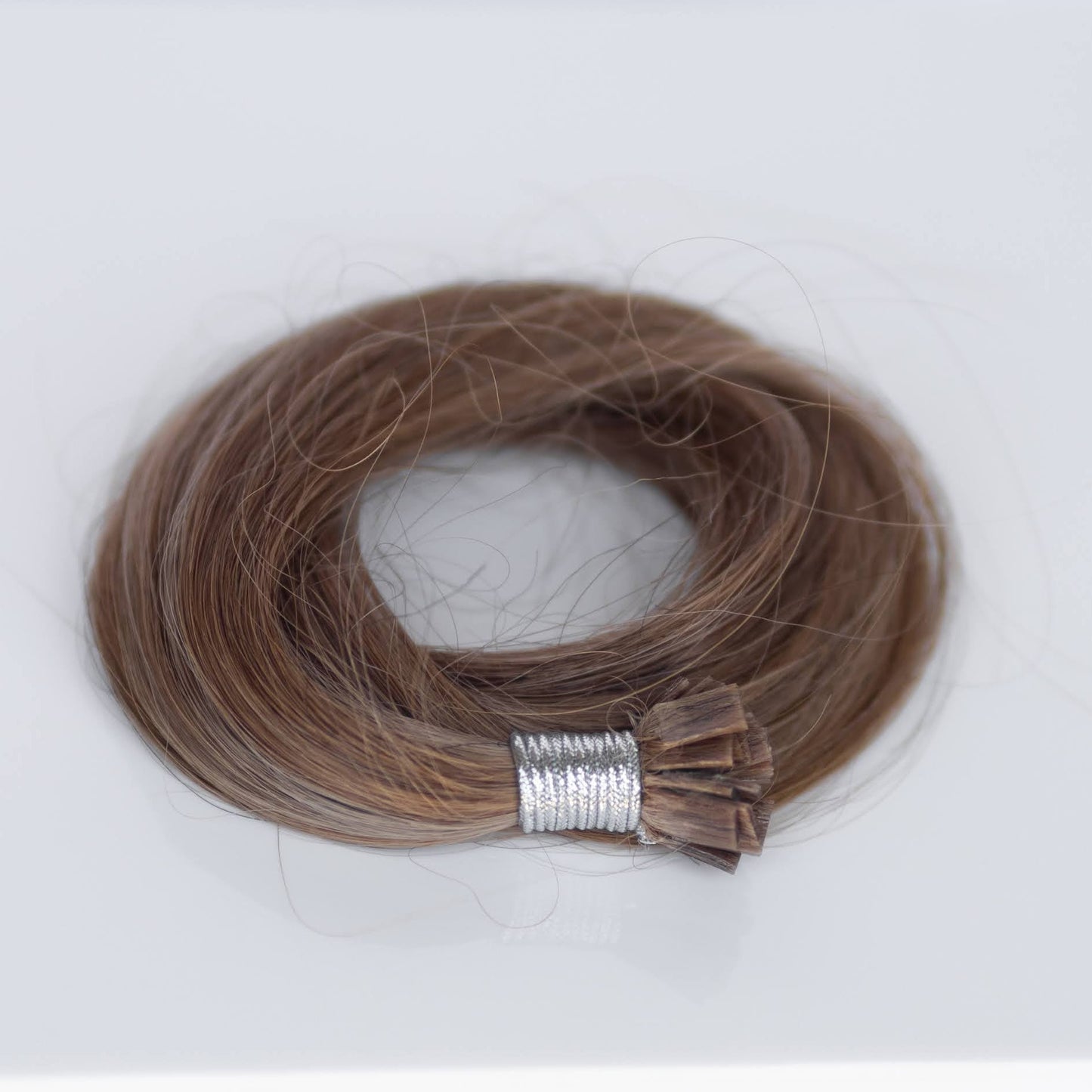 K-Tip 20" 25g Professional Hair Extensions - #6/18 Sea Salt & Caramel (aka Highlight Hot Toffee Blonde)