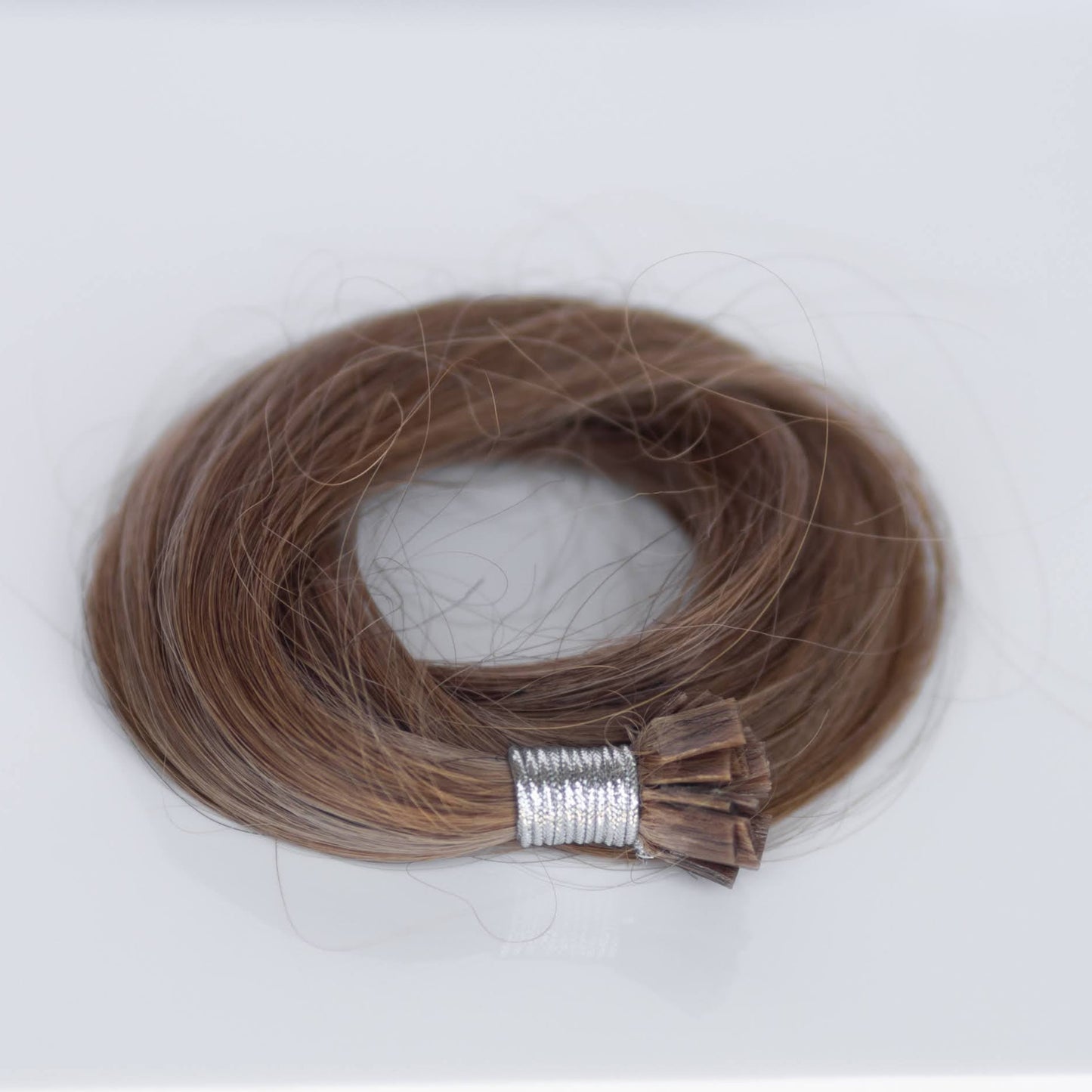 K-Tip 22" 25g Professional Hair Extensions - #6/18 Sea Salt & Caramel (aka Highlight Hot Toffee Blonde)